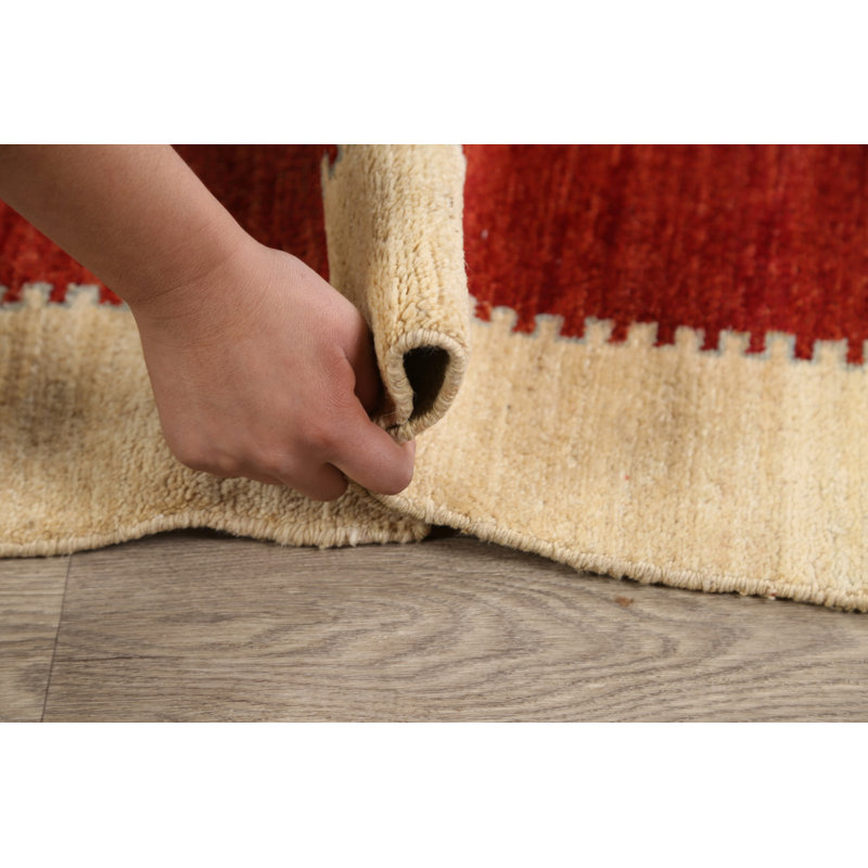 One-of-a-Kind 6' X 7'7" New Age Wool Area Rug in Red
