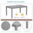 6 Piece Kitchen Dining Set