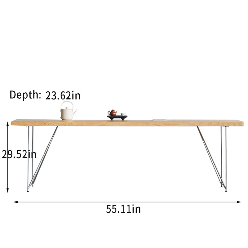 Table de salle à manger Kaylonni, L 23,62 po x L 55,11 po