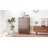37"H × 23.6"W Fluted 4-Drawer Dresser, Single Drawer Storage Cabinet, Wooden Storage Organizer