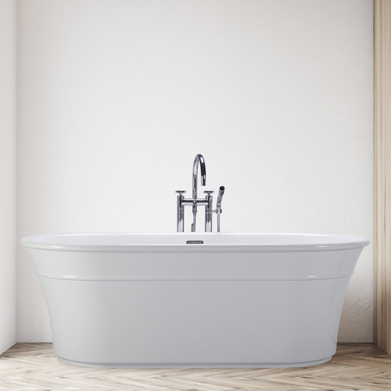 Hudson 66" Freestanding Soaking Bathtub