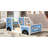 Classic Car-Shaped Platform Bed with WheelsBlue