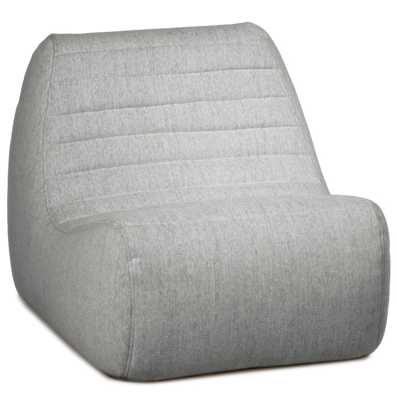 Big Joe Solvana Lounge Chair, Outdoor Performance Linen Weather-Resistant Fabric, Primary Chair, Port Gray, Port Gray