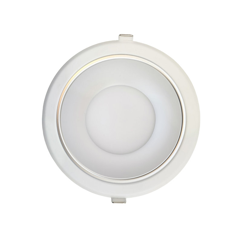 Downlight encastré commercial 8 "3W 3CCT DEL - avec verre transparent