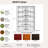 Patro Double Wide Solid Wood Veneer Bookcase, 10 Shelf, 72 inch Tall-39538727