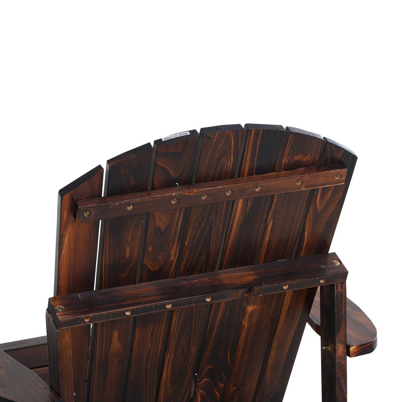 Chaise Adirondack en bois Abilene, Brun