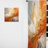 Golden Orange Surge - Abstract Spirals Curtain - Velvet Room Darkening - 1 Panel-107826899