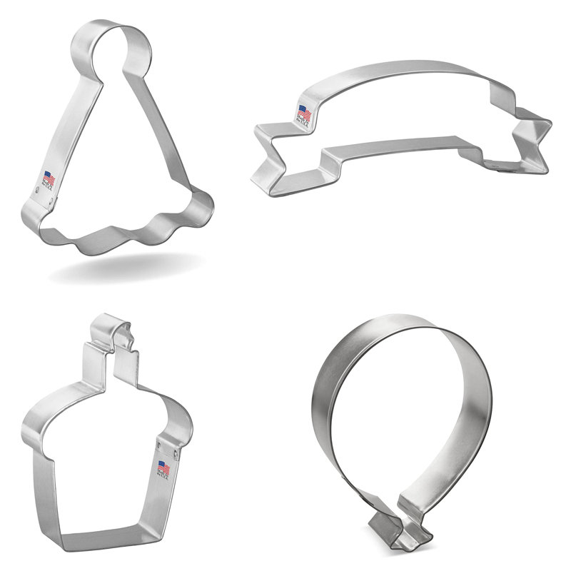CookieCutter.com 4 -Piece Non-Stick Cookie Cutter