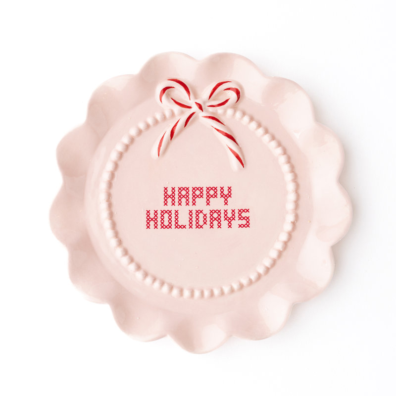Assiette à dessert "Happy Holidays"