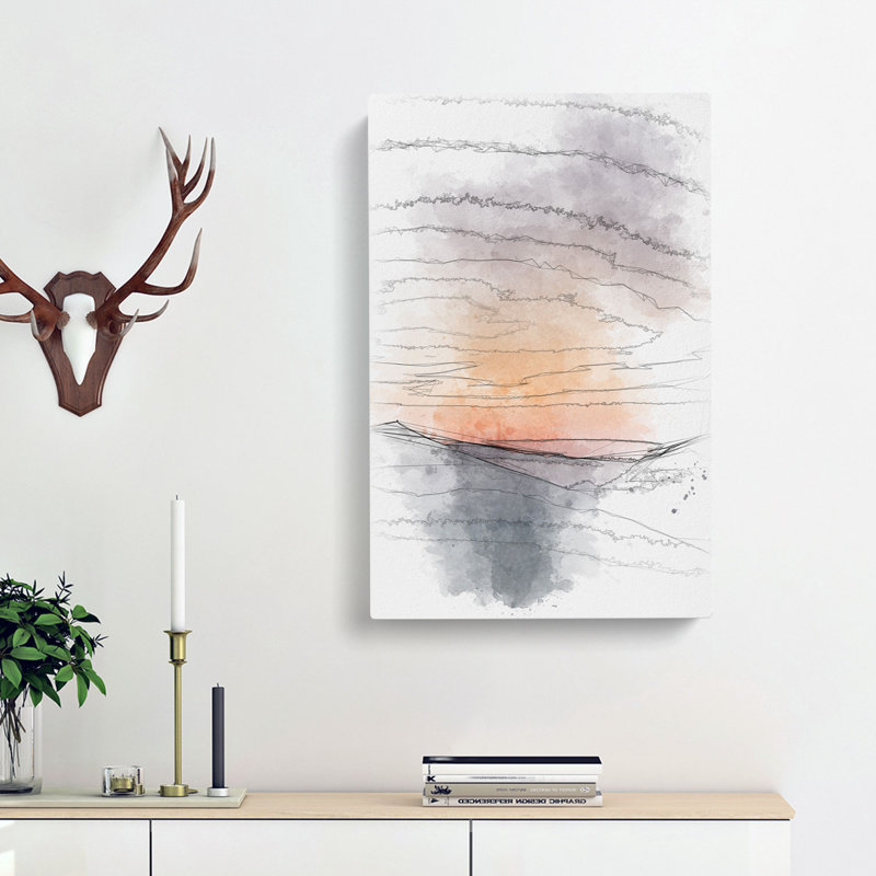 Sunrise In Vigolo Vattaro Italy - Wrapped Canvas Print, 91cm H x 60cm W x 3cm D