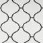 Carreau de mosaïque en porcelaine mate Arabesque 11,03 po x 9,69 po Porcetile-36931439
