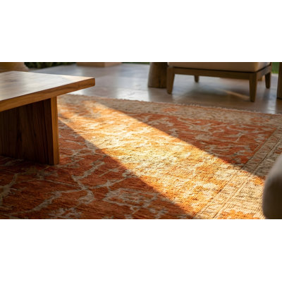 Tapis ivoire antique en laine