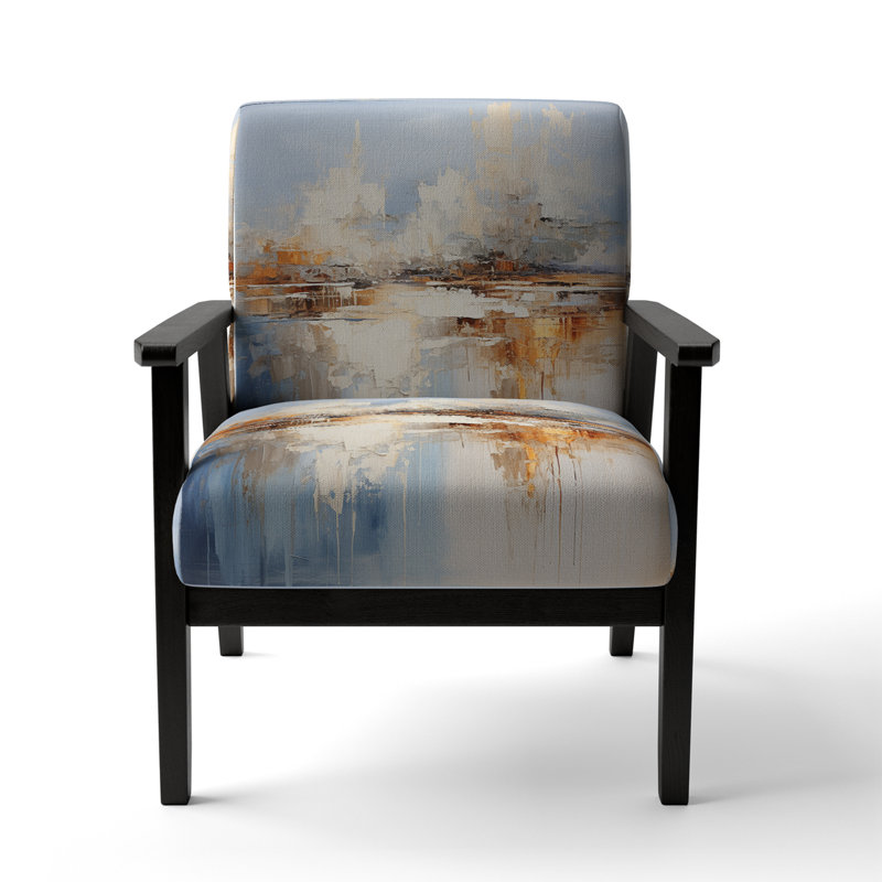 Coastal Ocean Coastal Reflections - Upholstered Modern Arm Chair