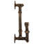 Centrahoma Industrial Candle Wall Light – 1-Light Metal Sconce with E27 Socket for Hallway-964107238