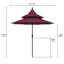 Parasol de marché 9 pi Iyanna-1930353981