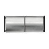Automated Steel Dual Swing Driveway Gate and Gate Opener Complete Kit – MILAN Style – ETL Listed