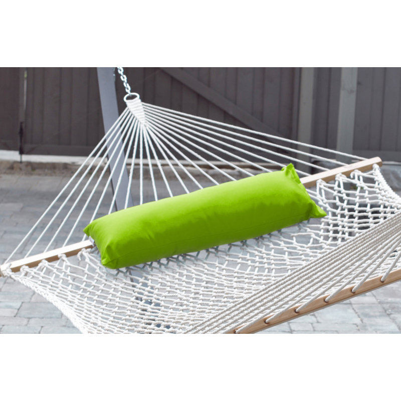 Outdoor Reversible Throw Pillow, Green