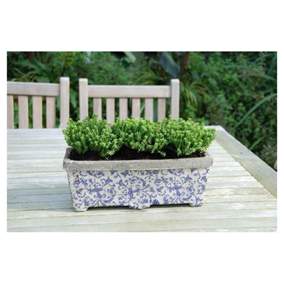 Aged Ceramic Balcony Planter