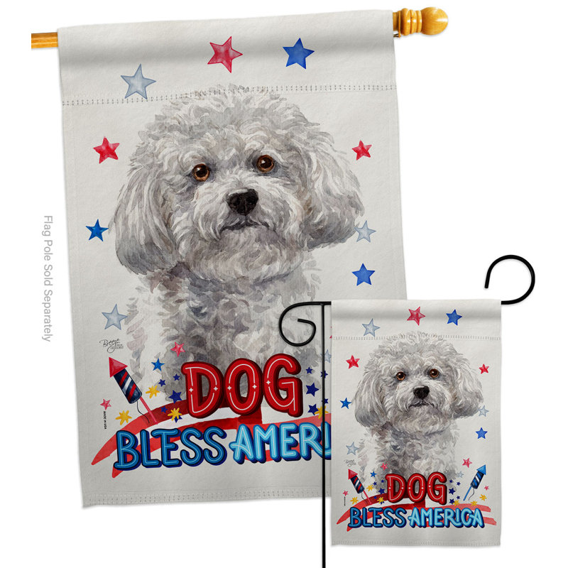 Drapeau de maison en polyester à 2 côtés 40 x 28 po