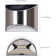 Silver 8cm H Solar Powered Integrated LED Frosted Glass Outdoor Bulkhead Light with Dusk to Dawn