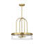 Amiliano Edison 4 Light Dining Room Pendant With Clear Shade-1314674927