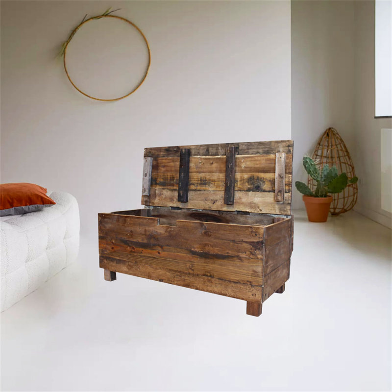 Linford Upholstered Bench with Flip Top