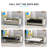 Latitude Run 77" Velvet Queen Pull Out Sleeper Loveseat with Memory Foam Mattress-805547597-805547593