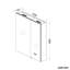 Burhanettin 63mm W 65mm H Wall Mounted Required Frameless Medicine Cabinet Mirror 2 Adjustable