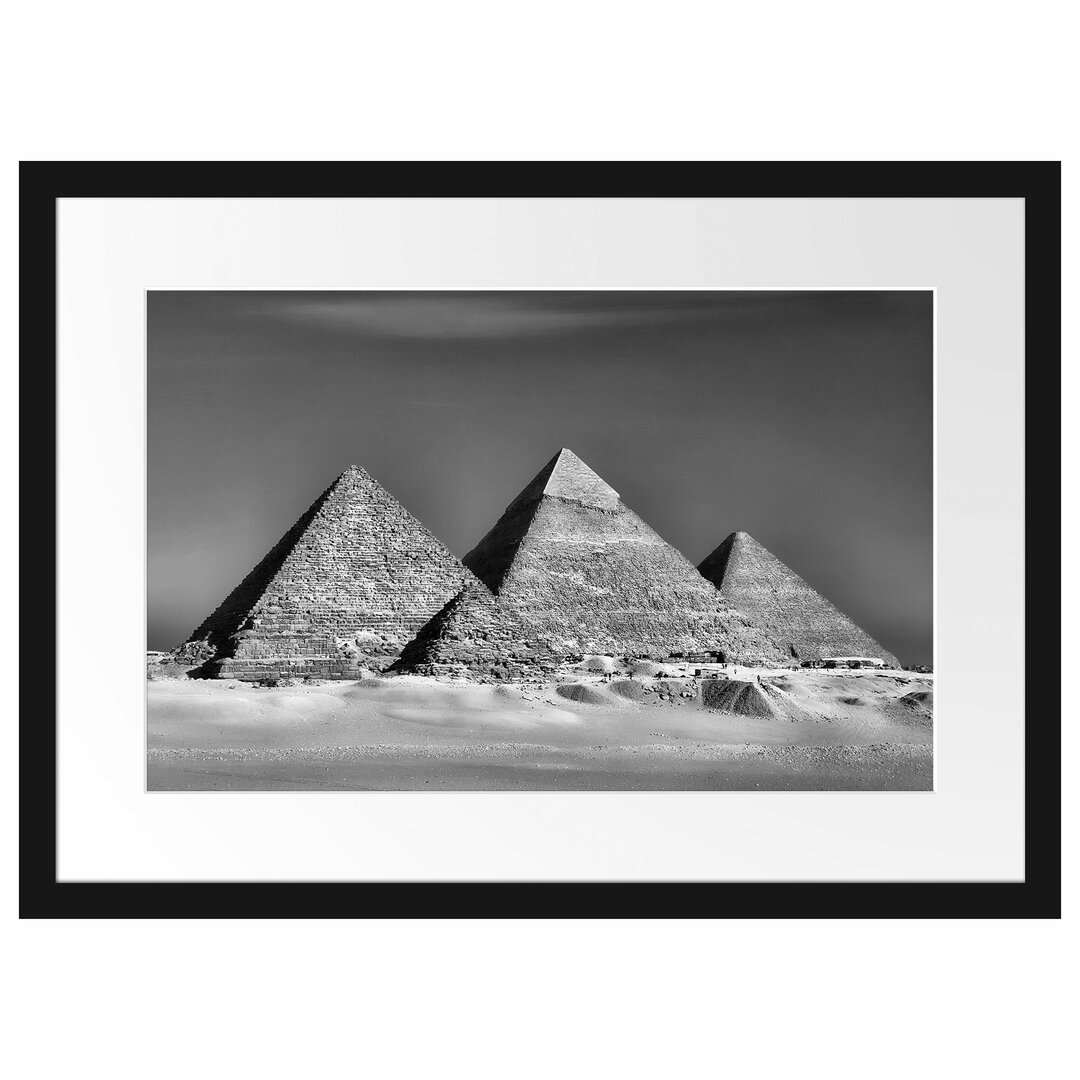 Pyramiden von Gizeh Gerahmte Wand Fotodruck Poster