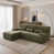 Green+L-shaped+3 Seat