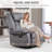 Haletta Faux Leather Swivel Accent Chair