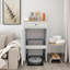 Table d'appoint multi-rangement avec portes et tiroirs pour le salon, le bureau ou la cuisine