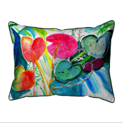  Housse et insert pour coussin d'extérieur rectangulaire Cyclamen Plant