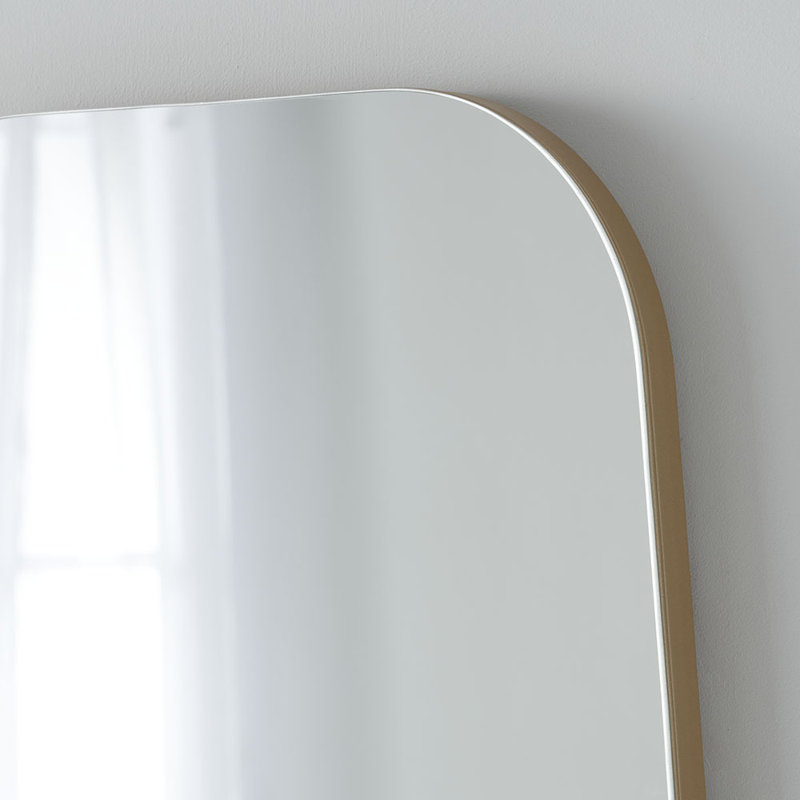 Akvile Asymmetrical Wall Mirror, Gold