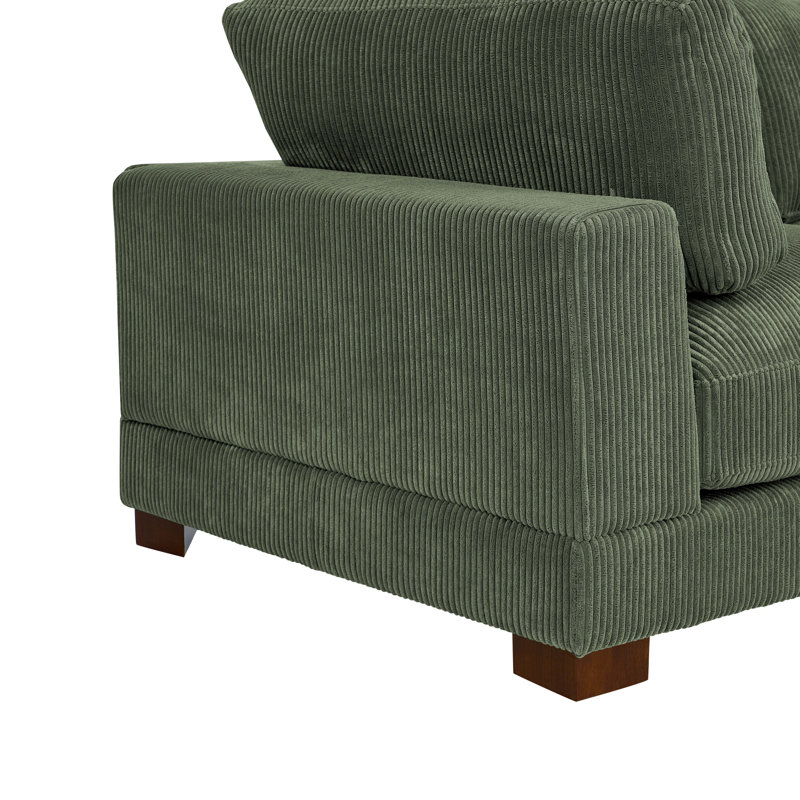 Andreco 6-Piece Corduroy Modular Sectional Sofa