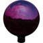 Globe terrestre extérieur en acier inoxydable à miroir 10 po Obrien - Merlot-96861844-31009692