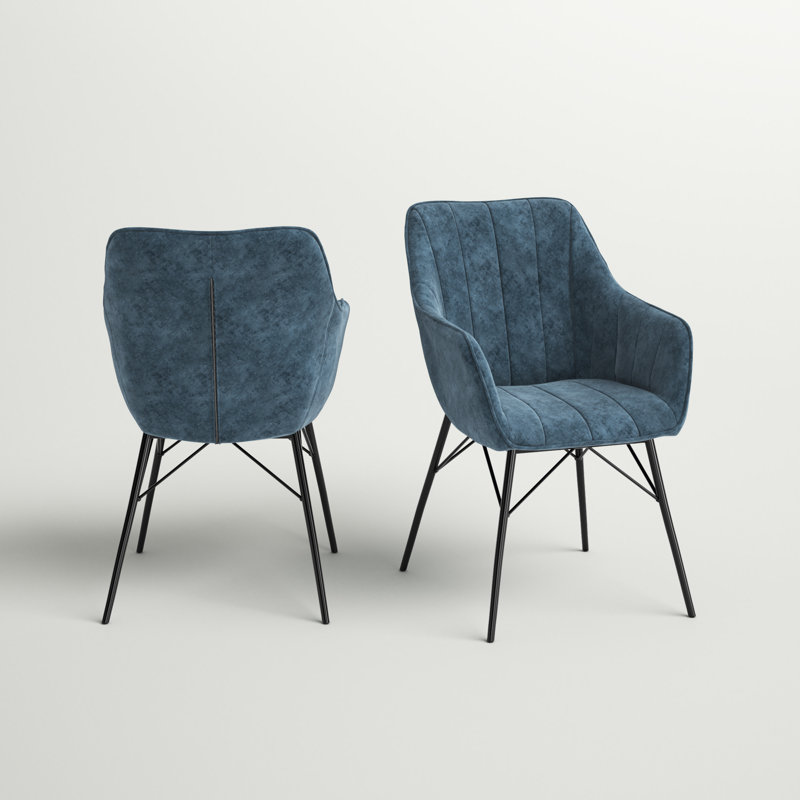 Priscila Upholstered Chair, Blue
