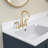 60" Solid Surface Backsplash In White