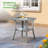 Ensemble de conversation modulaire avec coussins 9 pièces Baili-94284196