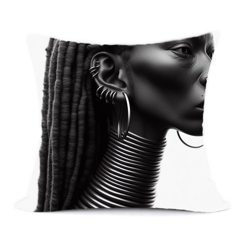 Abstract Reversible Throw Pillow
