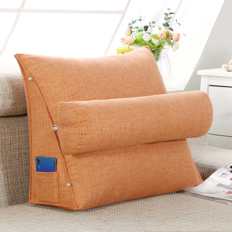 Coussin de lecture Imitation, Orange