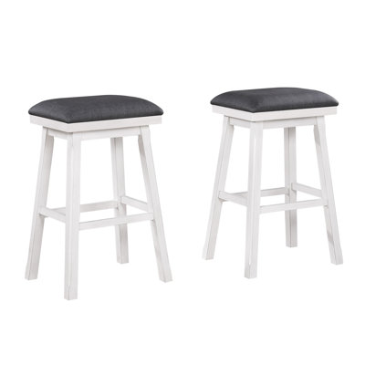 Noam Solid Wood 30" Saddle Stool