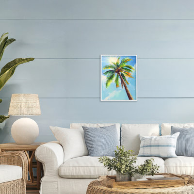 Giclée encadrée par le soleil à travers les palmiers, design par LSR Design Studio