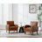 Shondreka Faux Leather Club Chair
