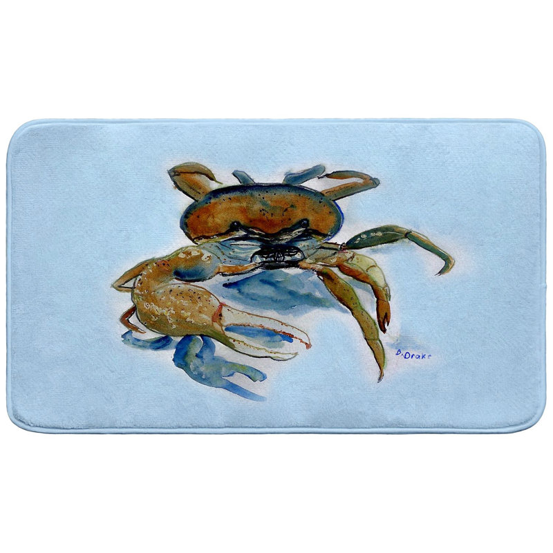 Tapis de bain Fiddler Crab, L 30 po x l 18 po
