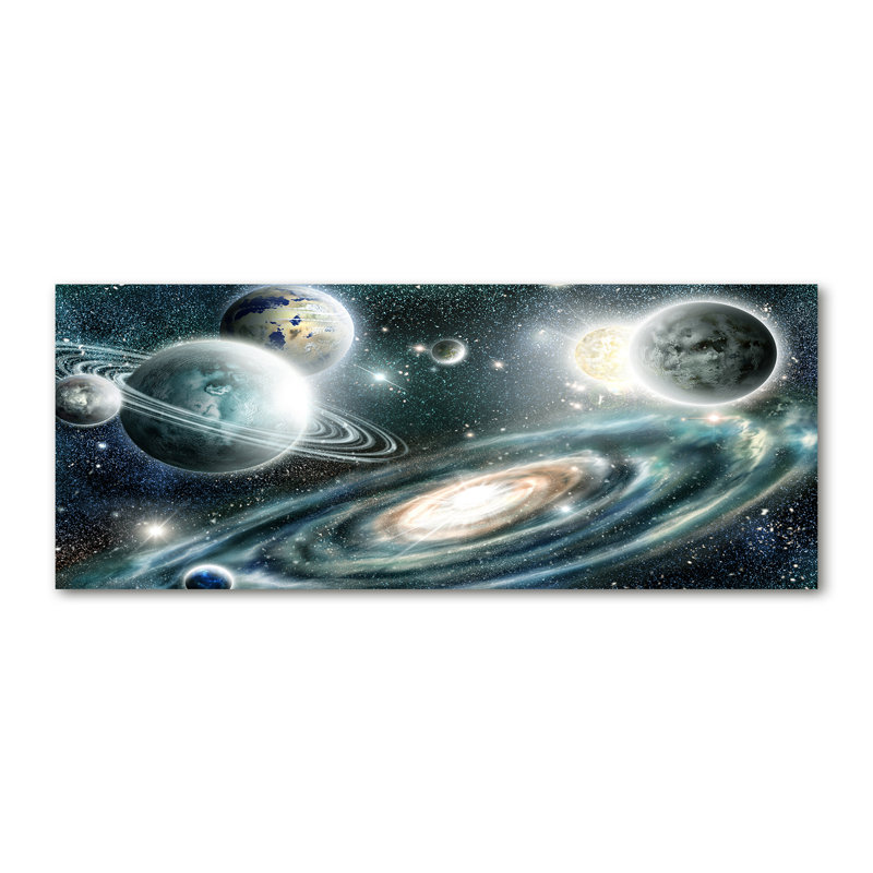 Solar System - Wrapped Canvas Print, Canvas, 50cm H x 125cm W x 2cm D