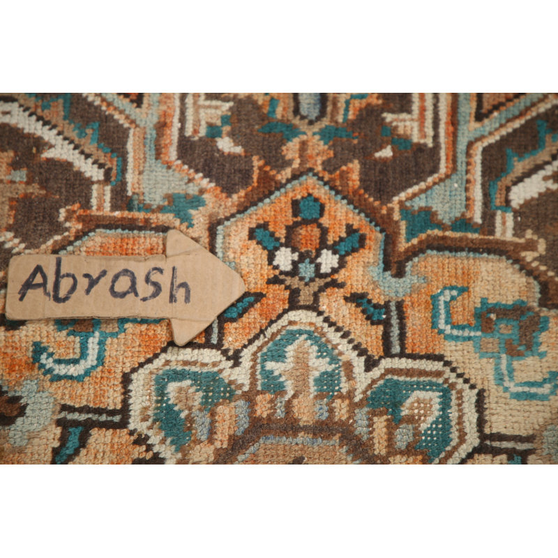 Tapis géométrique en laine 8 x 11
