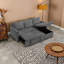 Canapé modulaire convertible en L 80 po avec méridienne de rangement, canapé-lit et dossier inclinable de 80 po-448897530