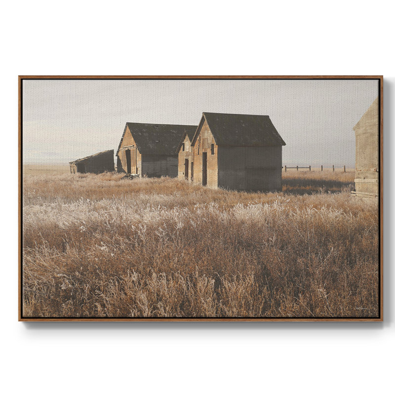 " The Old Farm ", 17" H x 25" W x 2" D, Walnut