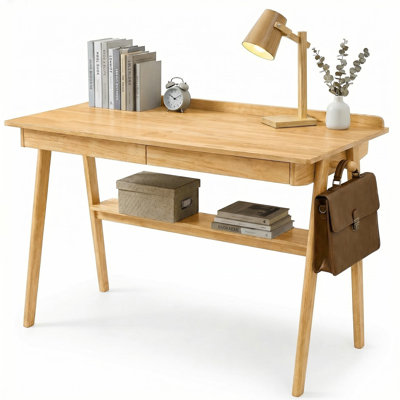 Bureau pour travailler debout en bois massif l 47,2 po x P 23,6 po x H 29,5 po